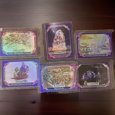 2025 Topps Disneyland 70th Anniversary Exclusive Purple Glitter Foil 6 Card Lot