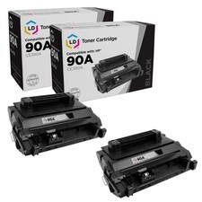 LD Compatible Replacements for HP CE390A / 90A 2PK Black Laser Toner Cartridges
