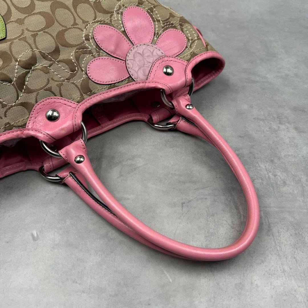 Coach Patchwork Tote Bag Flower - image 11