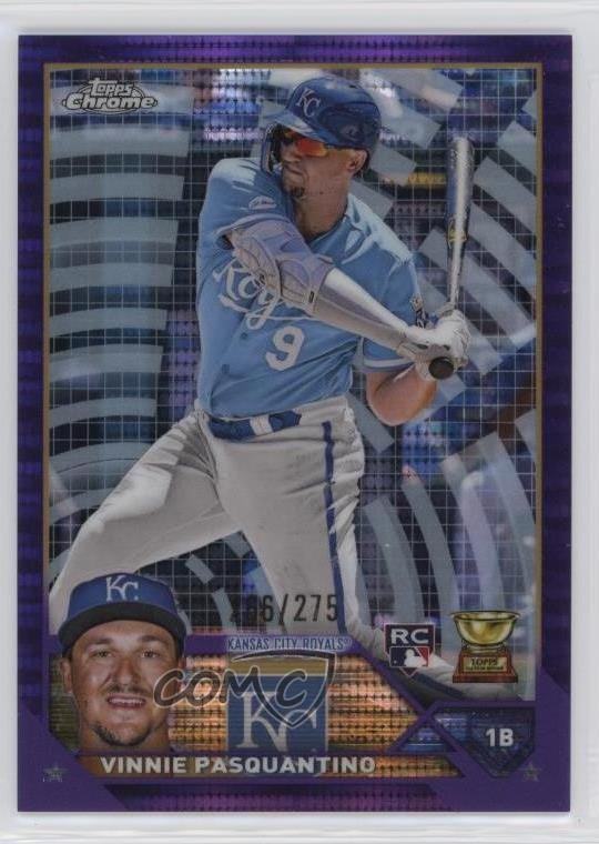 2023 Topps Chrome Purple Sonar Refractor 266/275 Vinnie Pasquantino #119 18jx