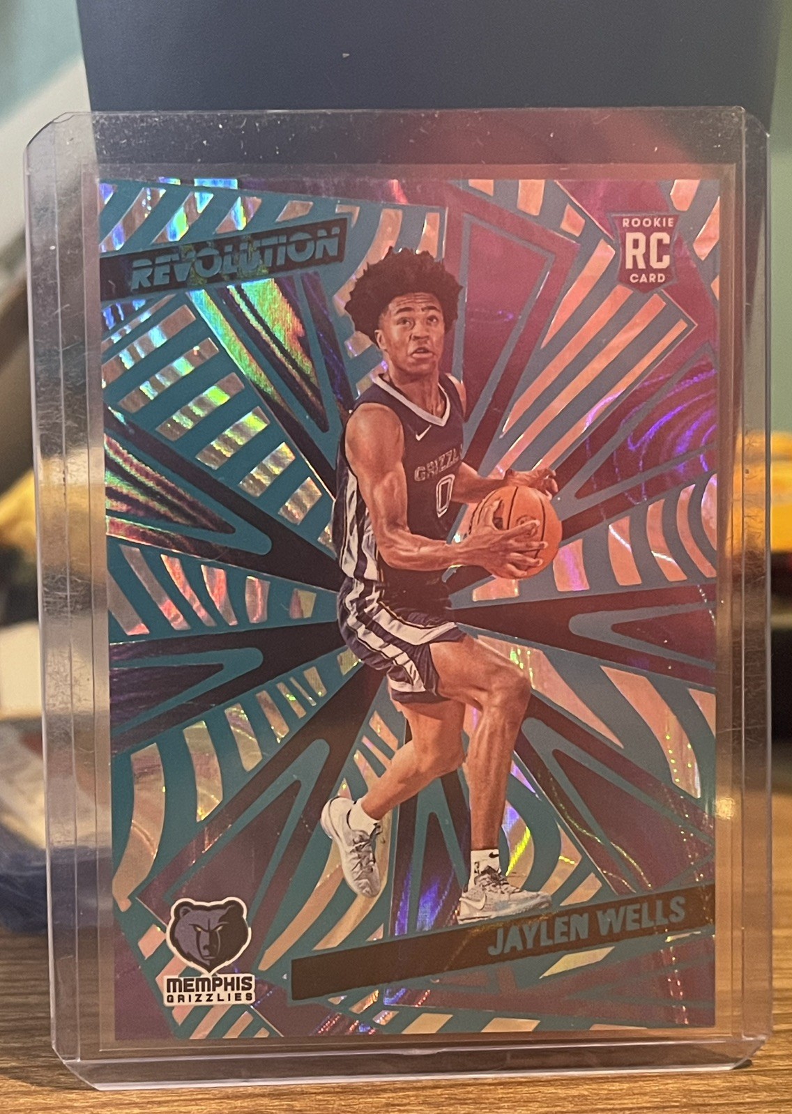 2024-25 Panini Revolution - Rookies Jaylen Wells #130 Teal Swirl /49 (RC)