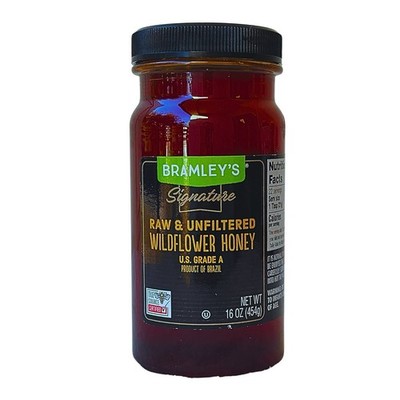 Bramley s Signature Raw & Unfiltered Wildflower Honey 16 oz (454g) Natural
