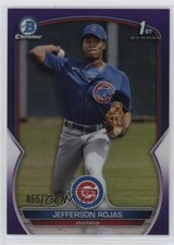 2023 Bowman Chrome Prospects Purple Refractor /250 Jefferson Rojas #BCP-70 11ny
