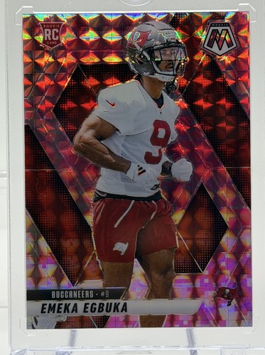 2025 Panini Mosaic - Rookies Emeka Egbuka #376 Camo Pink Mosaic Prizm (RC)