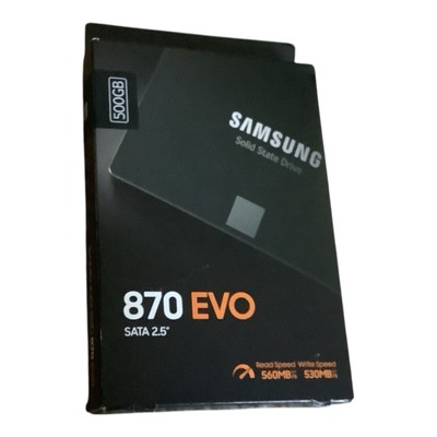 Samsung 870 EVO 500GB 2.5 Inch SATA III Internal SSD Brand New MZ-77E500B/AM