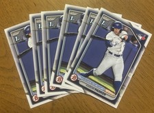 Lot (6) of Aaron Parker 2024 1st Bowman Draft #BD160 Blue Jays