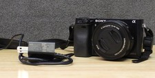 Sony A 6000 with charger block and cord