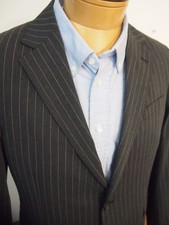Polo Ralph Lauren Modern Fit Charcoal Gray Pinstripe Suit Jacket NWT 40R 398