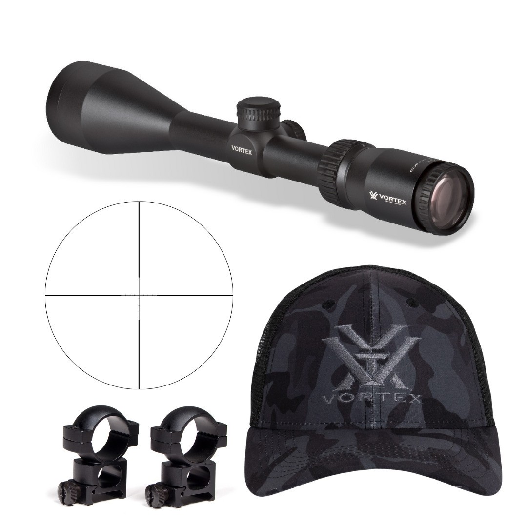 Vortex Crossfire II 3-9x50 Riflescope 1 In Riflescope Rings Hat