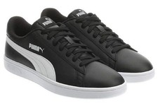 Sz PUMA Men's Smash Leather Shoe Black, Numeric 9