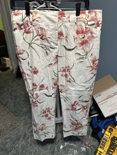 New York  Company size 12 Floral Stretch Trousers Dress Pants NWT