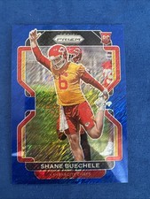 2021 Prizm Blue Shimmer Shane Buechele Rookie RC /25 SSP Chiefs