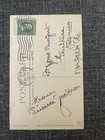 Vintage Antique POSTCARD Embossed  CHRISTMAS Wishes Gold Foil & Poinsettia c1911 — photo 2
