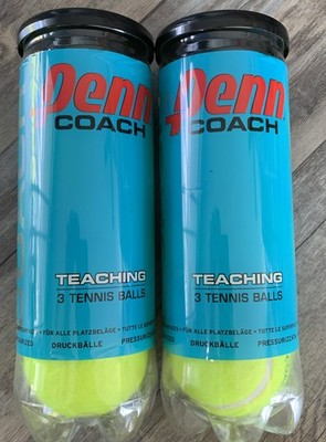 Penn Coach, Teaching Tennis Balls All Court Surfaces ( 6 Balls Total)