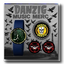 DANZIG MUSIC MERCHANDISE SET OF THREE     BRACELET  NECKLACE  EARRINGS