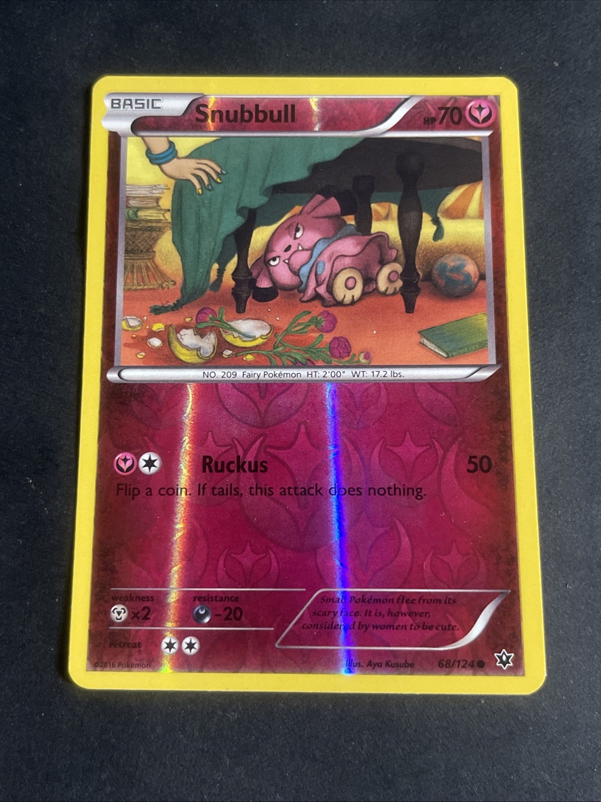 Snubbull Reverse Holo 68/124 XY - Fates Collide Common LP