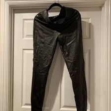 SPANX Faux Leather Leggings Black Size Large