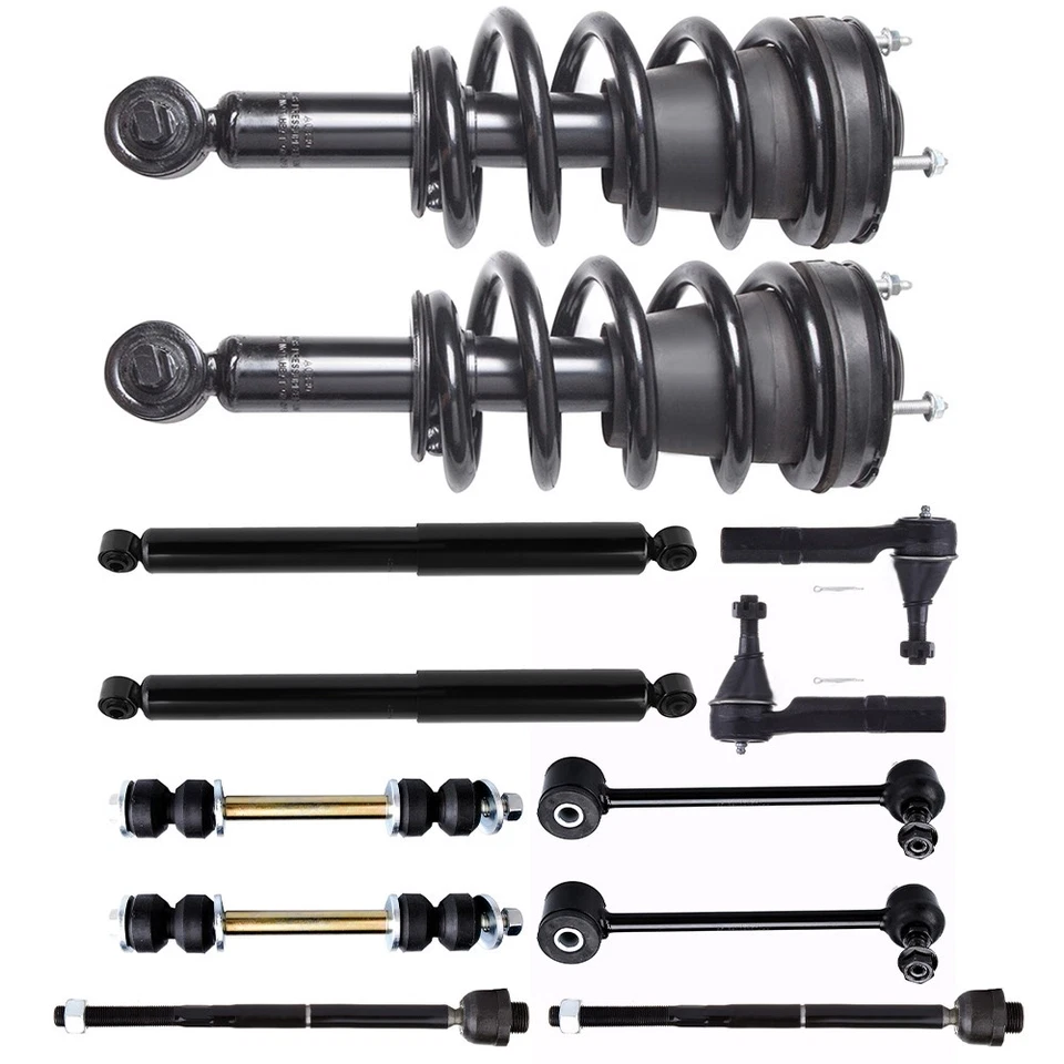 Front Complete Struts Sway Bar Tie Rods For 2009-2014 Chevrolet Suburban 1500 — 第 2/4 张图片