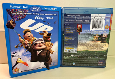 Up Blu-Ray + DVD + Slipcover, Disney Pixar Animated Classic, Bonus