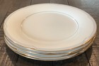 Set Of 4 Noritake Fine China GOLDEN COVE 10 5/8” Dinner Plates—MINT