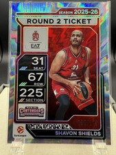 2025-26 Panini Contenders Euroleague Shavon Shields Round 2 Ticket /149