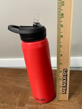 CamelBak Eddy 25oz Insulated Stainless Steel Water Bottle Red Straw Lid BPA Fre