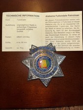 Göde Police Abzeichen Sheriffstern, mit Zertifikat, Karneval, Fasching