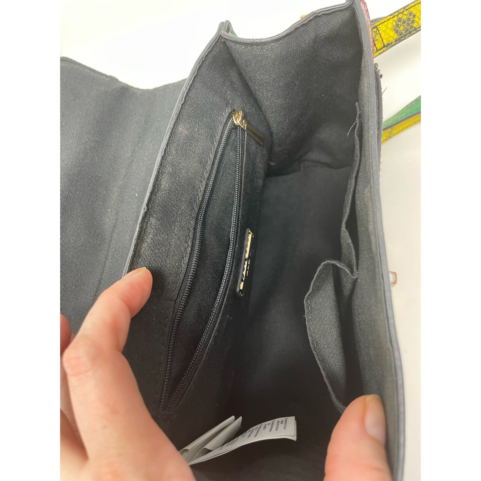 Aldo Glendaa Patchwork Snakeskin Print Handbag Cr… - image 7