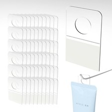 1000pcs Self Adhesive Tabs Tags Hooks Clear Sticky Hang Tab Plastic Hangers for