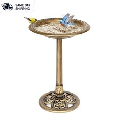 Antique Copper Bird Bath for Outdoor Use - Weather-Resistant  Stable Design