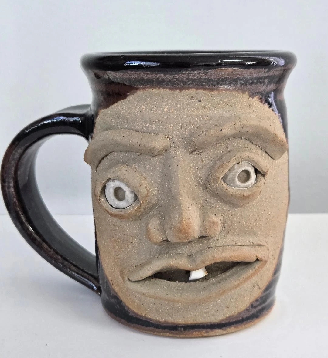 ugly face pottery mug | eBay