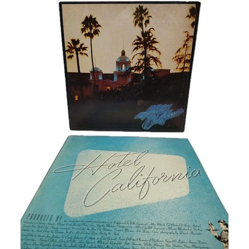 Eagles Hotel California 1976 LP 1st US Pressing Complete W/Original Lyric Sleeve