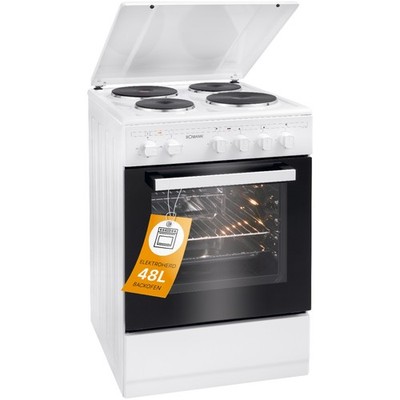 Bomann Stand-Elektroherd EH 561, Kochplatten & Backofen, inkl. Zubehör, NEU