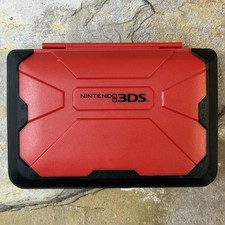 Insignia Nintendo 3DS XL Travel Vault Hard Carrying Case Red Game Storage Holder