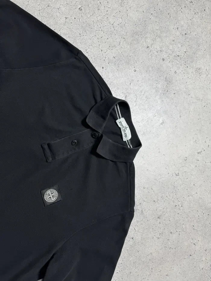 Stone Island Patch Program Luxury Black Polo Shirt - image 11