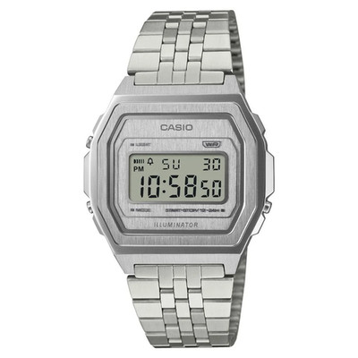 Casio Classic PREMIUM A1000A-7JF Quartz Stainless Steel Silver New JAPAN