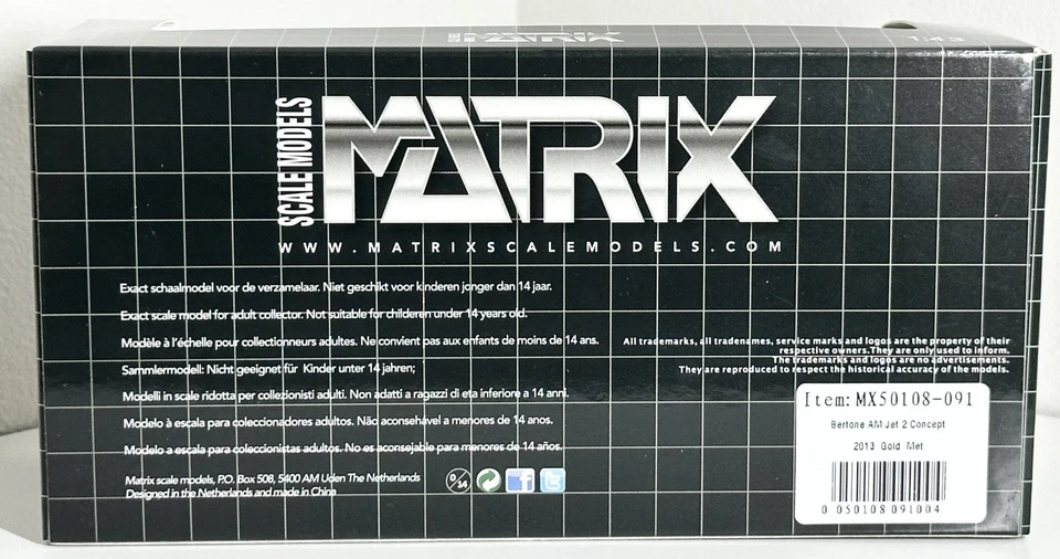 Matrix 1:43 - Bertone Aston Martin Jet 2 Concept - MX50108-091 - Image 4 of 4