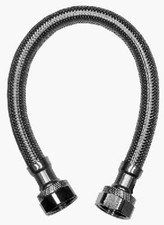 Faucet Connector, Stainless Steel, 1/2 FIP x 1/2 FIP x 16 In. - 7223-16-12-1