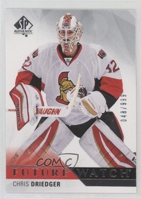 2015-16 SP Authentic Future Watch 48/999 Chris Driedger #221 Rookie RC 05u8