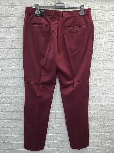 New Elegant Gentiluomo 2 Piece Burgundy Nehru Collar Suit Size 46/40 (US) - Picture 16 of 17