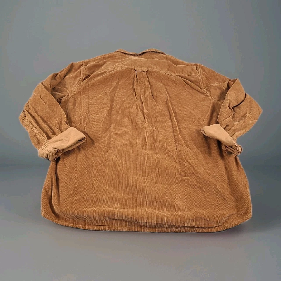 Alpine Design Men's Corduroy Longsleeve Shirt Brown Khaki Size XL NWT - Image 2 of 4