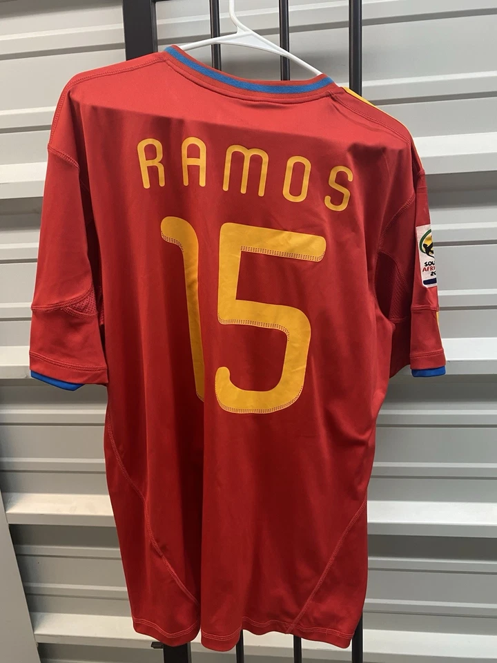 adidas 2010 World Cup Jersey Spain Ramos Xl - Image 3 of 3