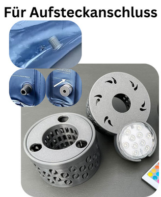 MSPa Filter Aufsteckanschluss Ego3 Filterbälle LED Halter