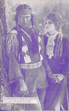 RARE 1925 Clara Bow & Robert Frazer Arcade Card - The Scarlet West - Lost Film