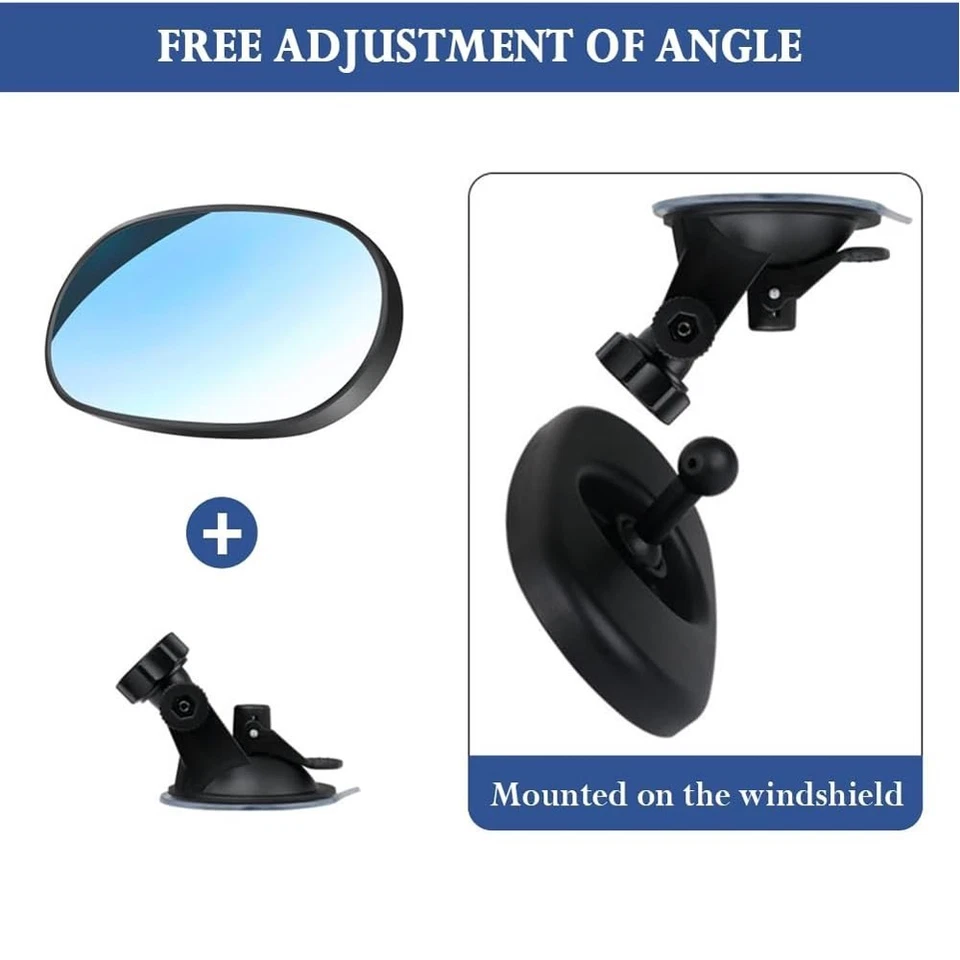 Baby Car Mirror Rear Facing HD Wide Angle + 360° Adjustable Rear View Mirror - Image 4 of 4