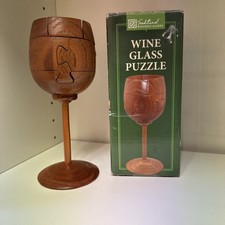 Traditional Wooden  Puzzle 3 D Puzzle Wine Glass 3D Wooden Jigsaw Boxed