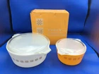 Pyrex 2 Piece Cinderella Nesting Bowls 473, & 475-B Vintage With Original Box