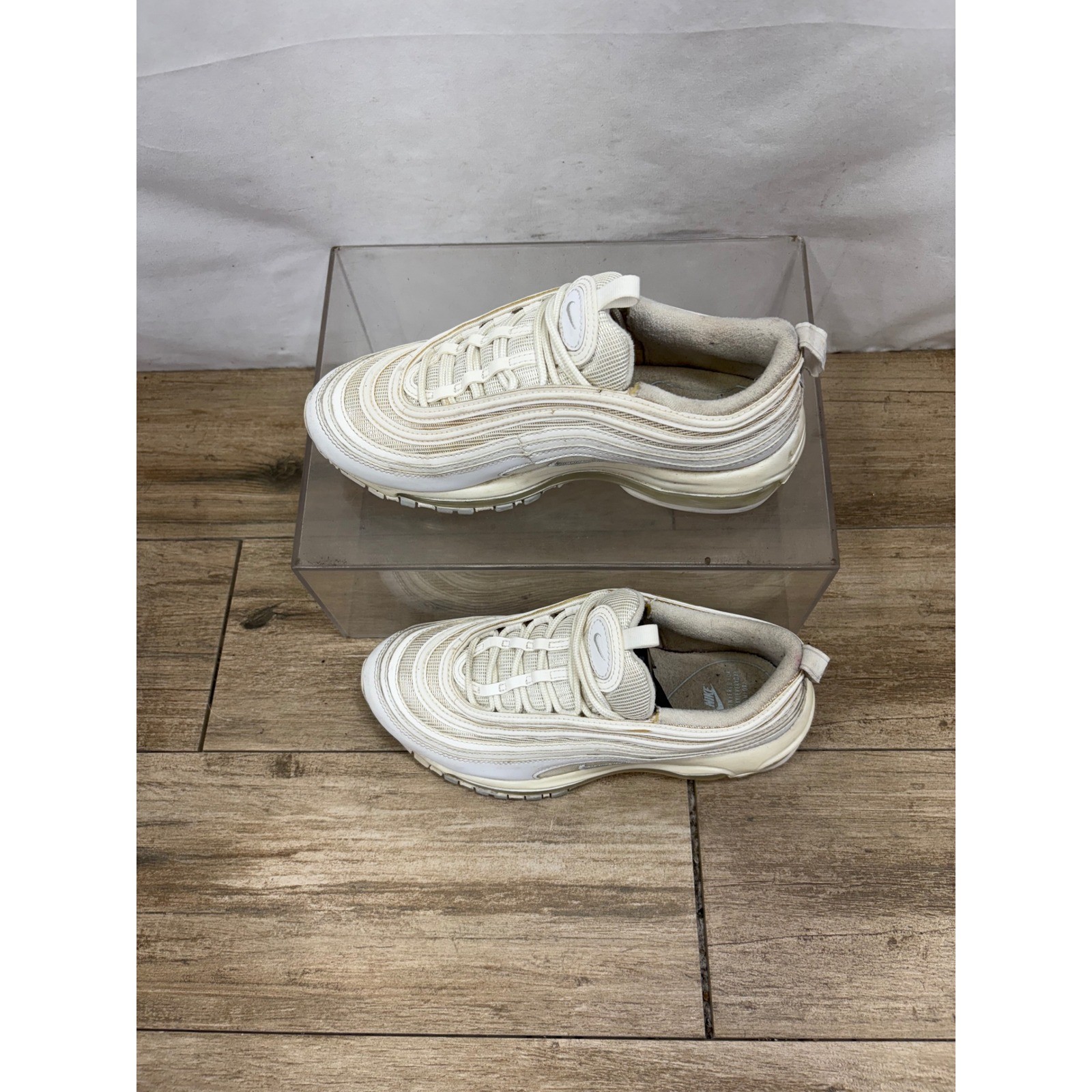 Nike Air Max 97 White Athletic Running Shoes Cushioned Women's Size 6.5 thumbnail 9