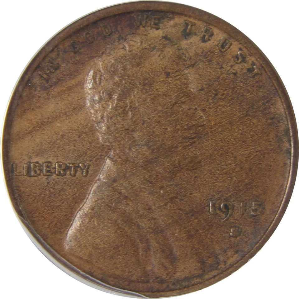 1915 S Lincoln Wheat Cent VF 25 ANACS Penny 1c Coin SKU:I22990 - Image 3 of 4