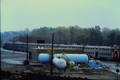 35mm Slide Locomotive Train Metra Train Slide 1987-88